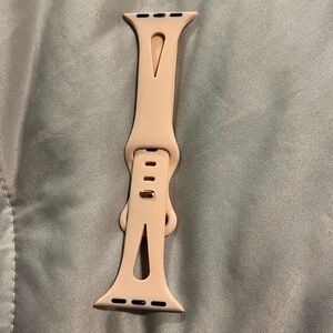 Beige Silicone thin apple Watch Band (30/40/41mm)